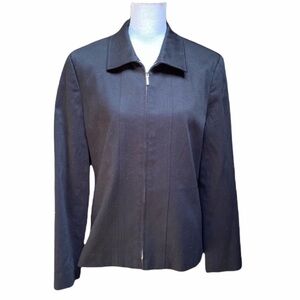 Talbots Stretch Zipper Blazer Jacket